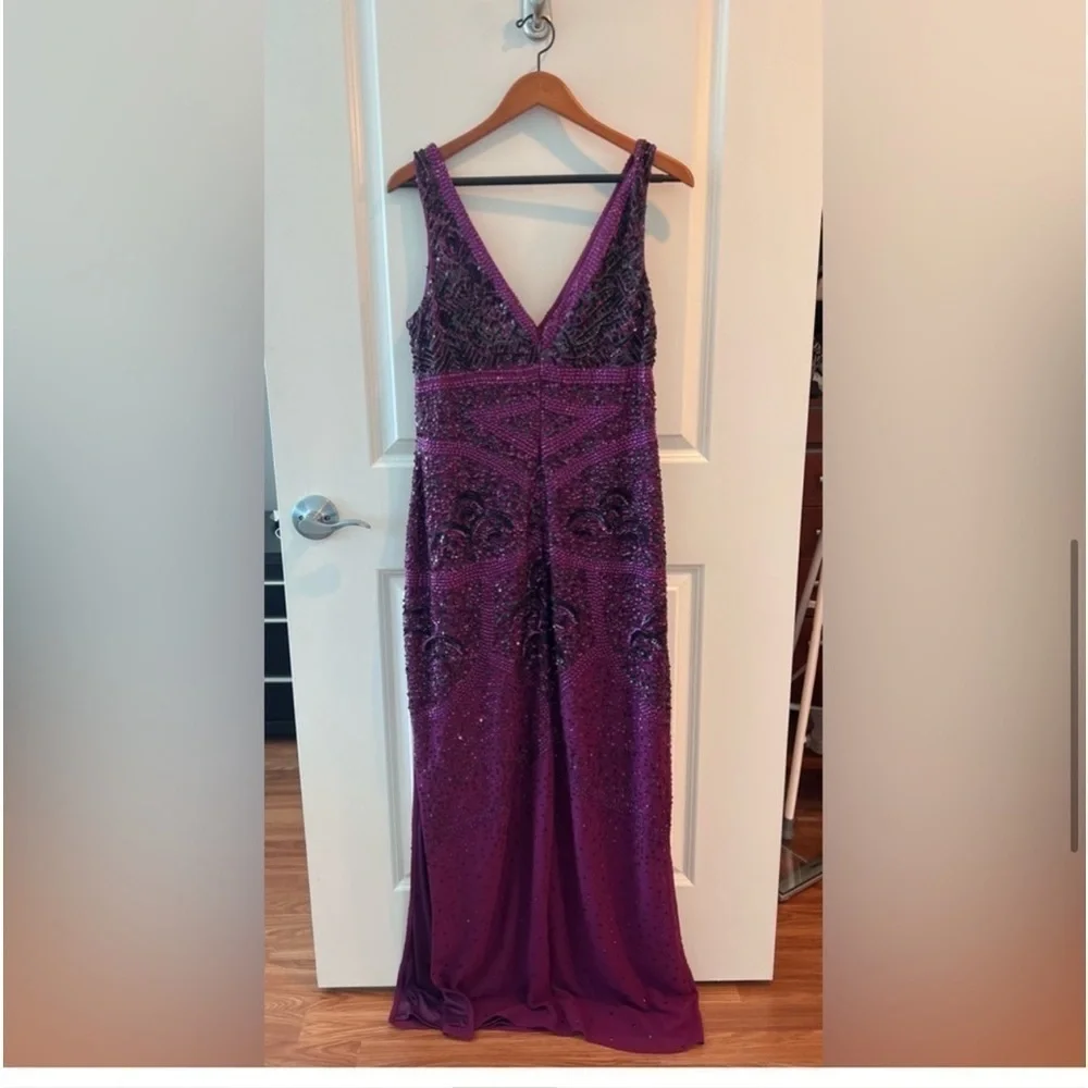 Caché Beaded Long Dress Size 14